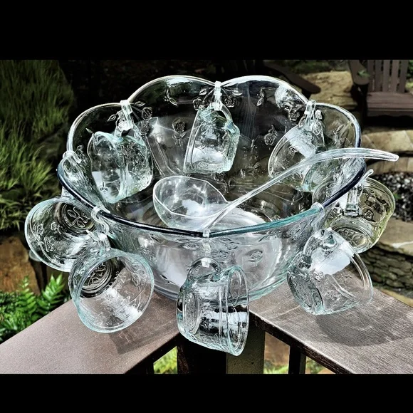 SAVANNAH Anchor ECO FRIENDLY 18 piece punch bowl set USA - Picture 1 of 7